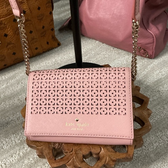 Kate Spade New York Cedar Street Perforated Cami Crossbody in Pink BNWOT
